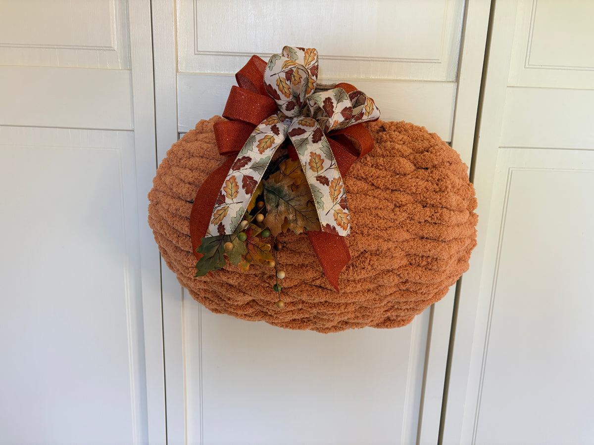 Yarn Pumpkin Door Hanger/Wreath 10/10/2026