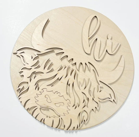 Highland Cow Door Hanger Class 9/11 6:30 pm