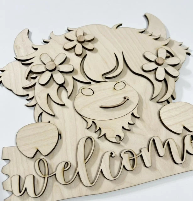 Highland Cow Door Hanger Class 9/11 6:30 pm